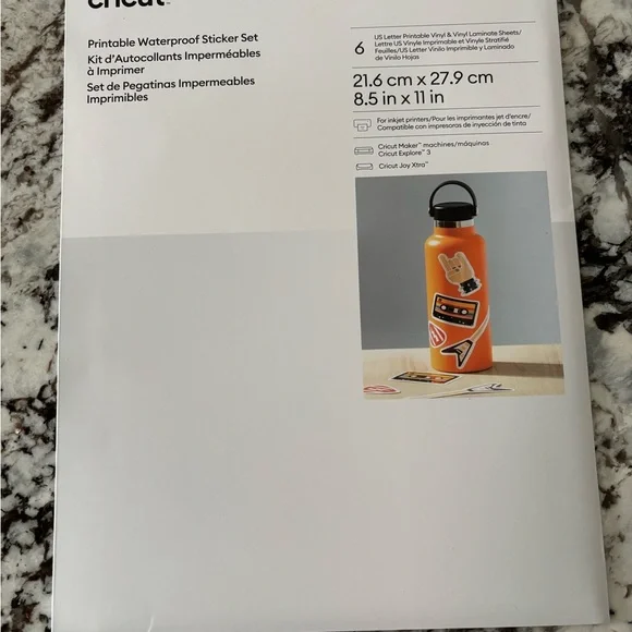 (5) Cricut Printable Waterproof Sticker Bundle of 5 - Picture 2 of 6